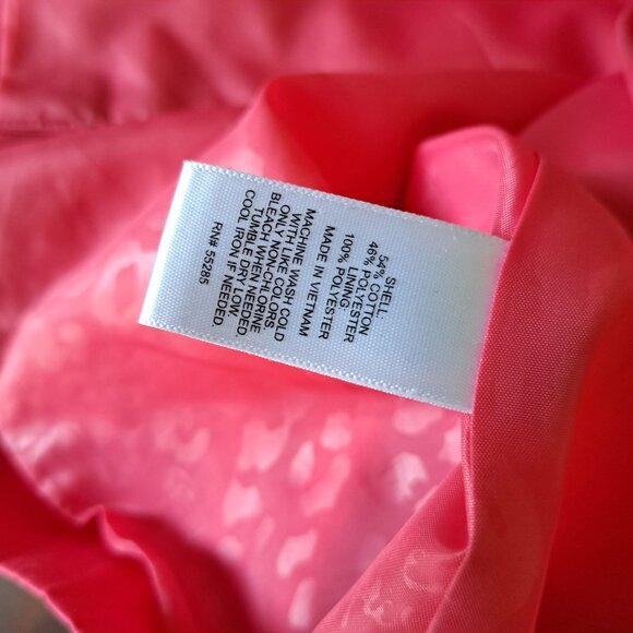 🩵Express Modern Whimsy Hot Pink Trench Coat Size XS - Picture 13 of 14